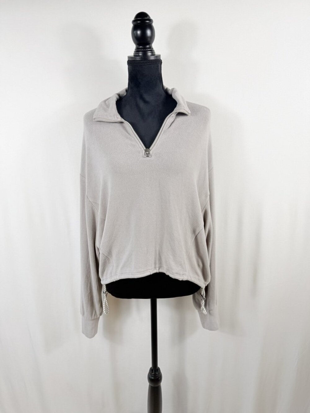 Varley Collett Half-Zip Restore Soft Viscose, Taupe (Size L)